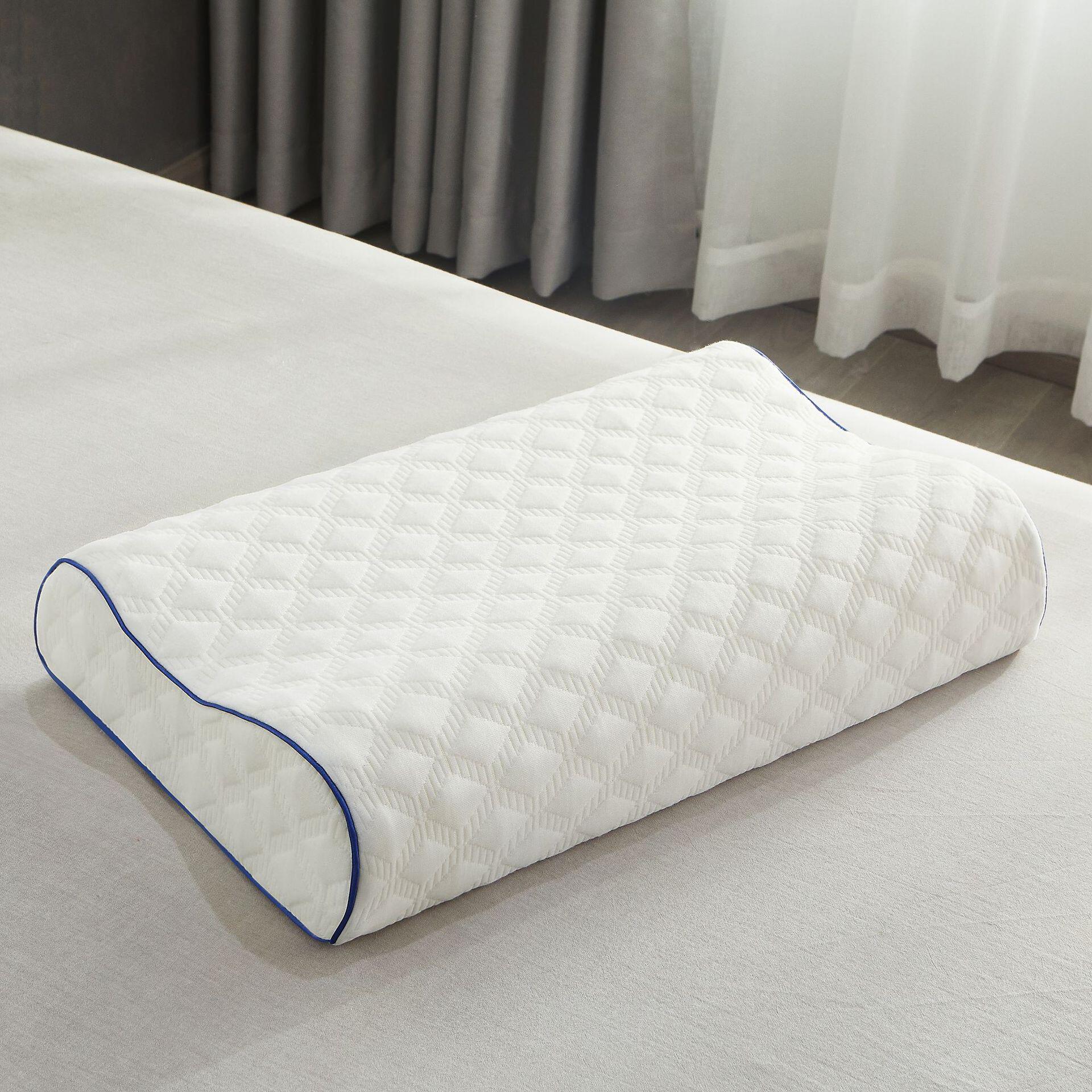 厂家直供天然乳胶枕 大颗粒高低按摩枕 护颈助睡眠乳胶枕