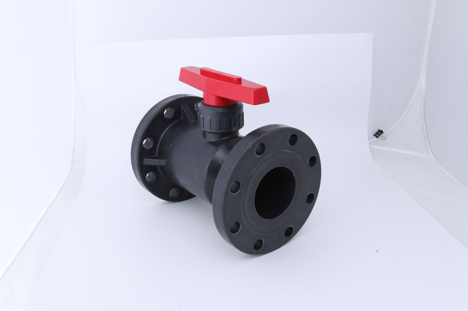 厂家供应 pvc活接式法兰球阀 upvc法兰式球阀 工业管件