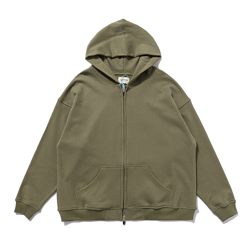 秋冬fog上帝灰拉链外套lisa同款高街慵懒风连帽卫衣男女简约装