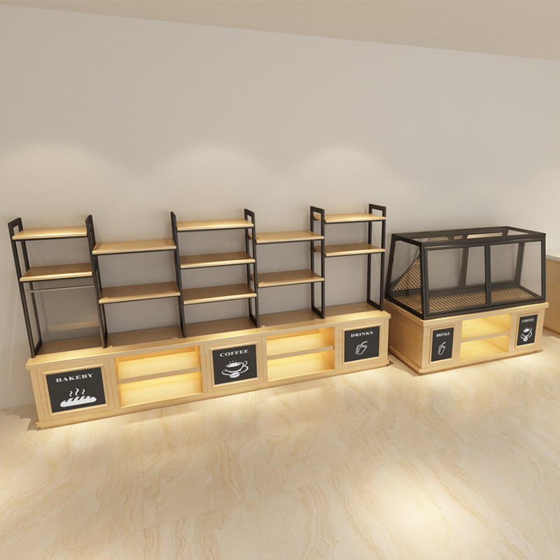 超市零食小型货架单双面展示台陈列展示架水果烟柜便利店货柜定制