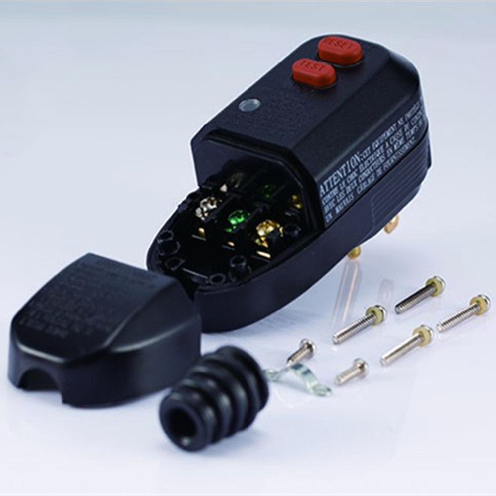 南岛牌na10-3电流10a美式漏电保护插头