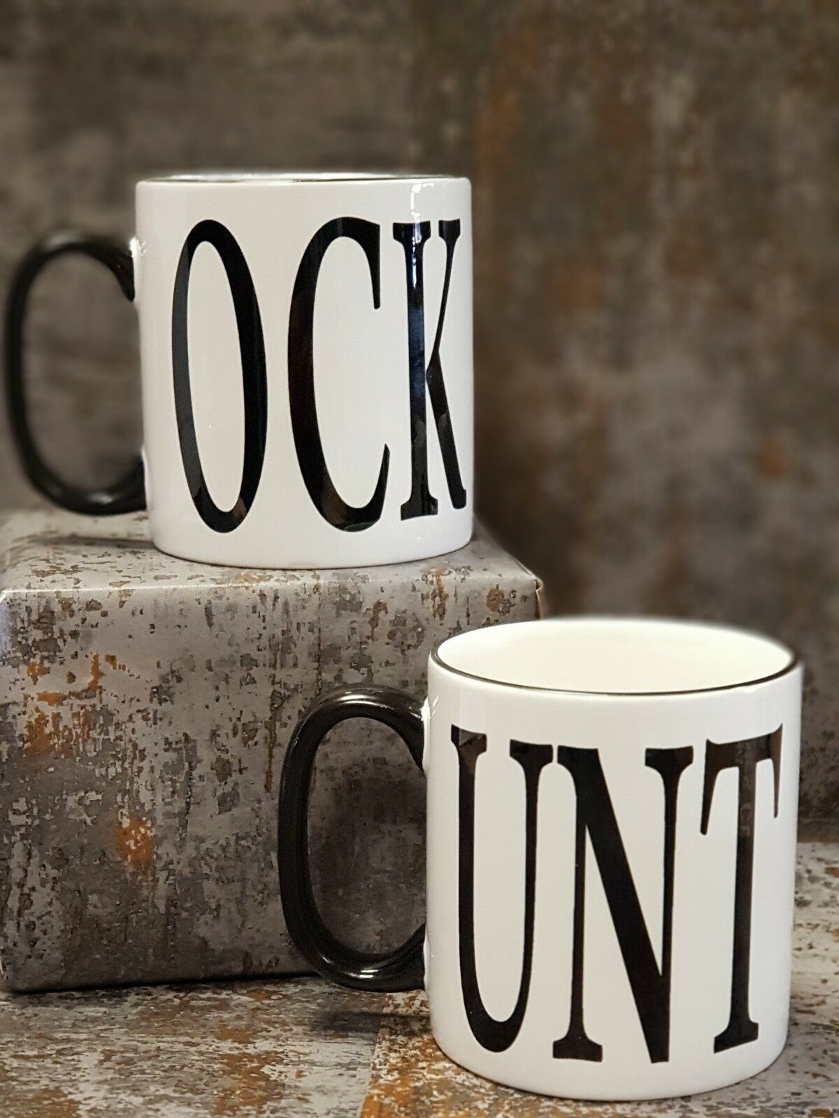 新cock英文字母cunt陶瓷咖啡马克杯水杯感温变色杯子ock情人节unt