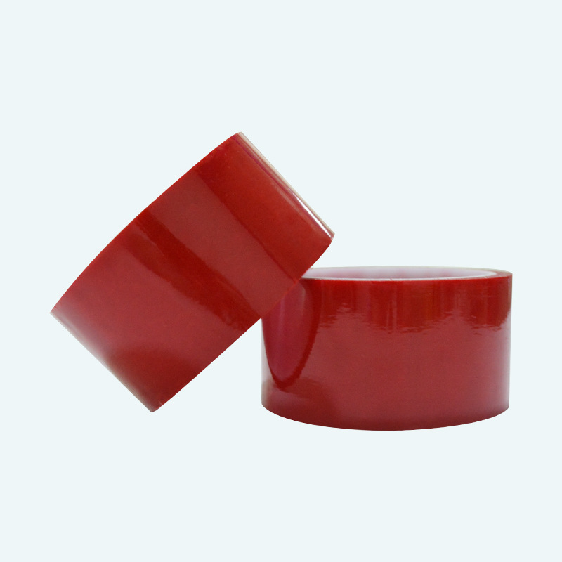 红色不转移防伪胶带 openvoid封箱防撕防伪胶带 红色pet定制版