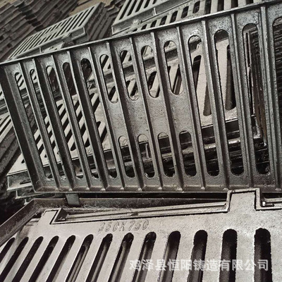 球墨铸铁双箅雨水 450*1500 双篦子 平篦式偏沟雨水井市政收水口