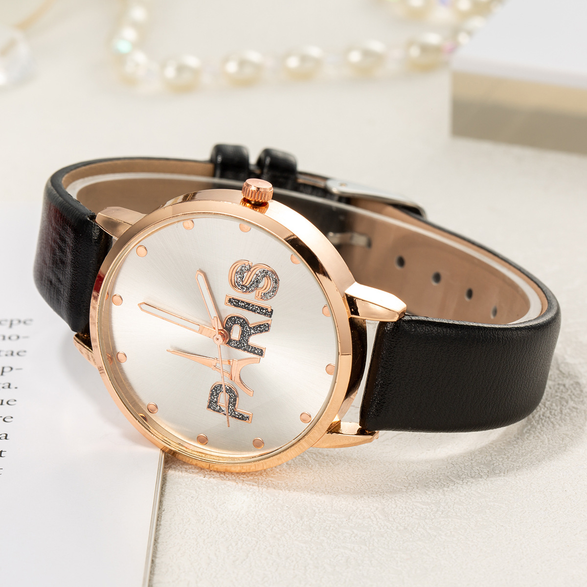 简约休闲paris女士皮带手表 气质小巧时装石英手表女厂家现货批发