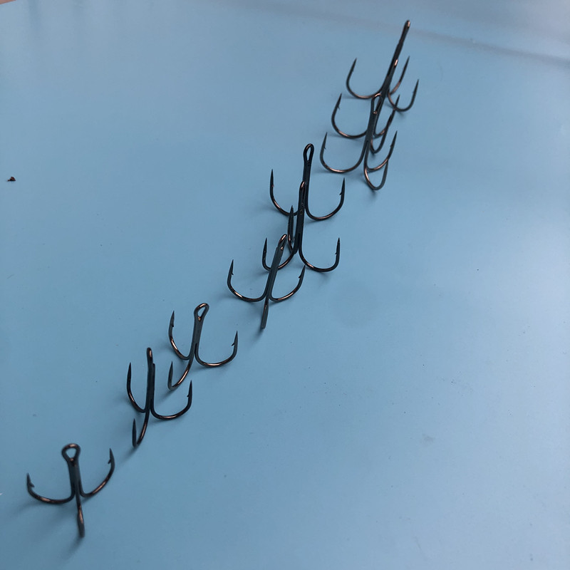 厂家批发锚鱼钩毛钩三爪鱼钩路亚挂钩大号鲢鳙蝴蝶钩矛鱼专用钩