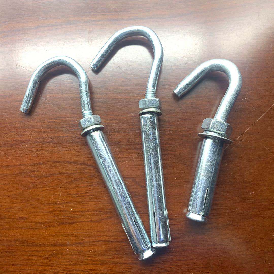 创科暖气片拖勾头膨胀螺栓 热水器膨胀钩7字拉爆挂钩膨胀螺栓定做