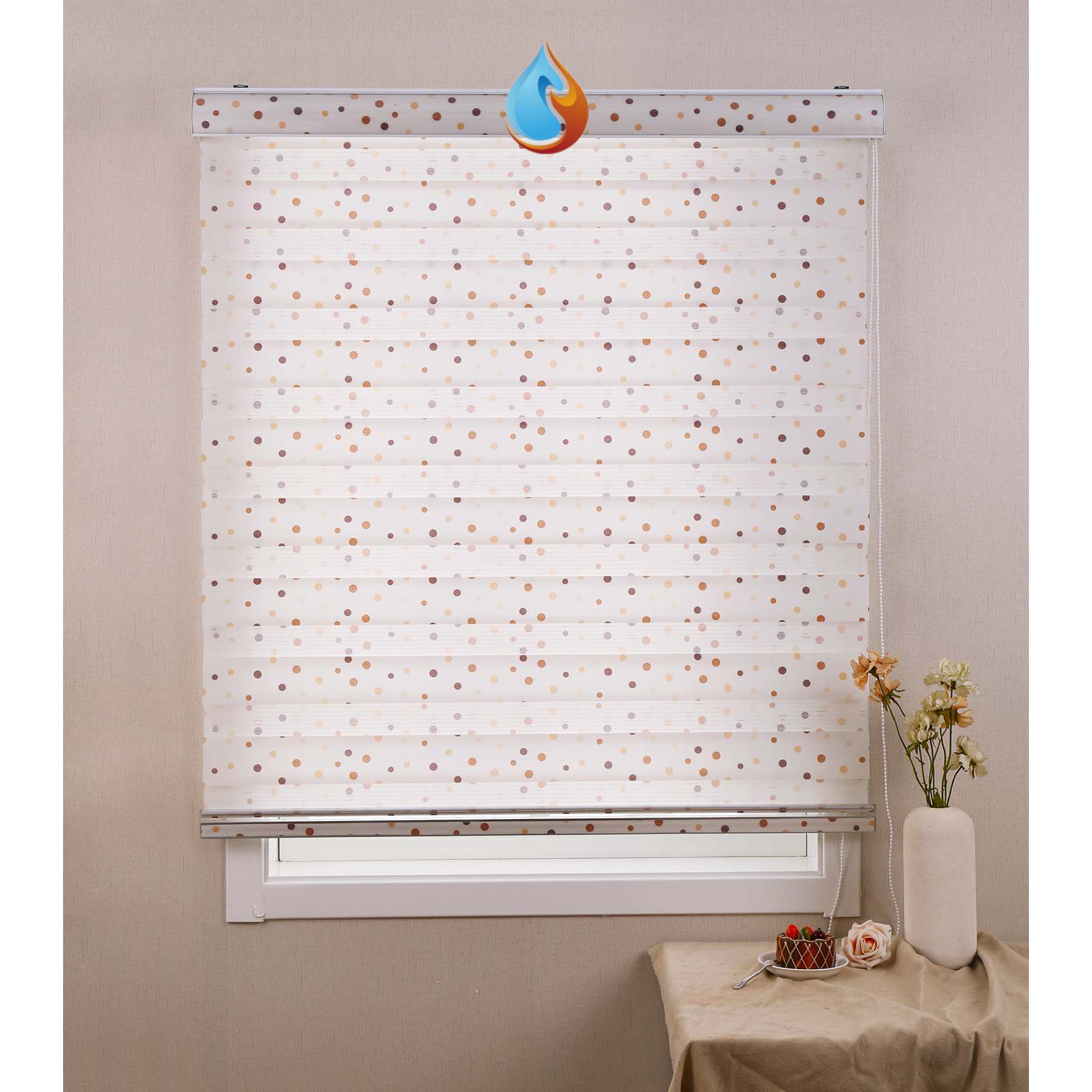 窗户卷帘升降手拉圈帘窗隔断遮阳遮挡装饰帘手拉式茶室窗帘复古