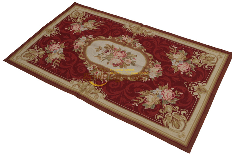 英式古典奥布松羊毛地毯仿古影楼会所文艺复兴时期欧式编织地毯