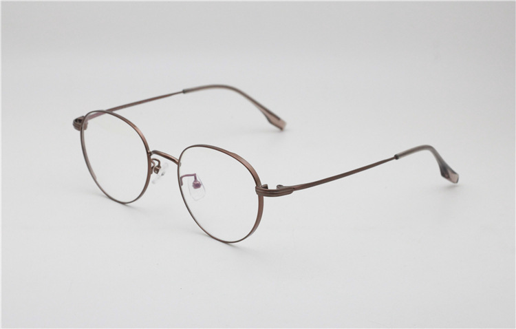 日本品牌内销纯钛椭圆小框眼镜 弹簧腿原宿复古风格精致耐用