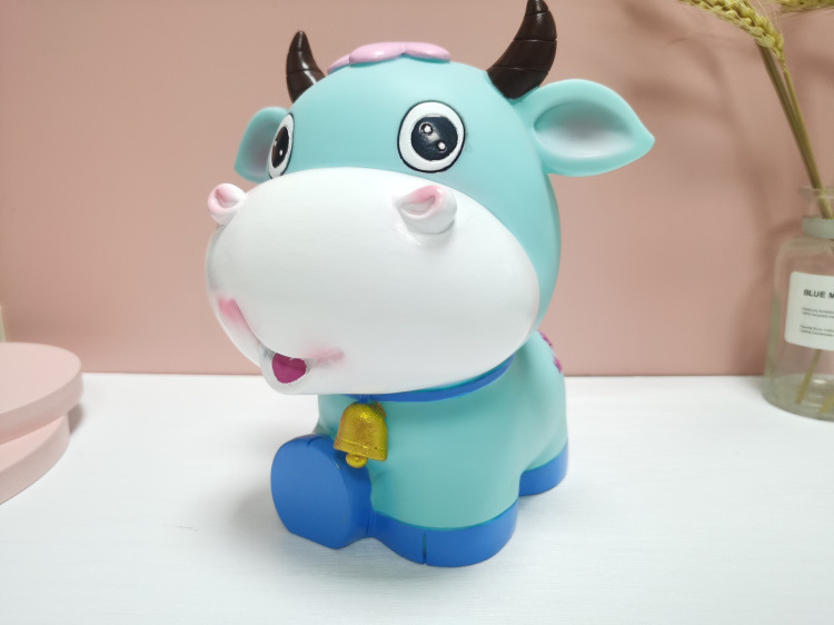 大号牛存钱罐创意生肖牛储蓄罐防摔儿童储钱罐学校公司牛年礼品送