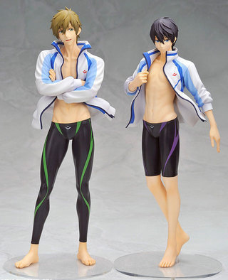 男子游泳部 水泳部 橘真琴 七濑遥 手办 公仔摆件 模型-阿里巴巴