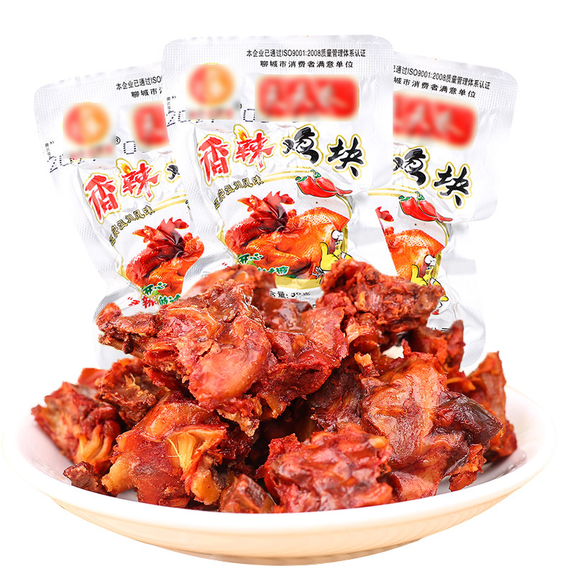 香辣鸡块30g*15袋卤味鸡肉零食麻辣休闲零食乡巴佬风味包邮