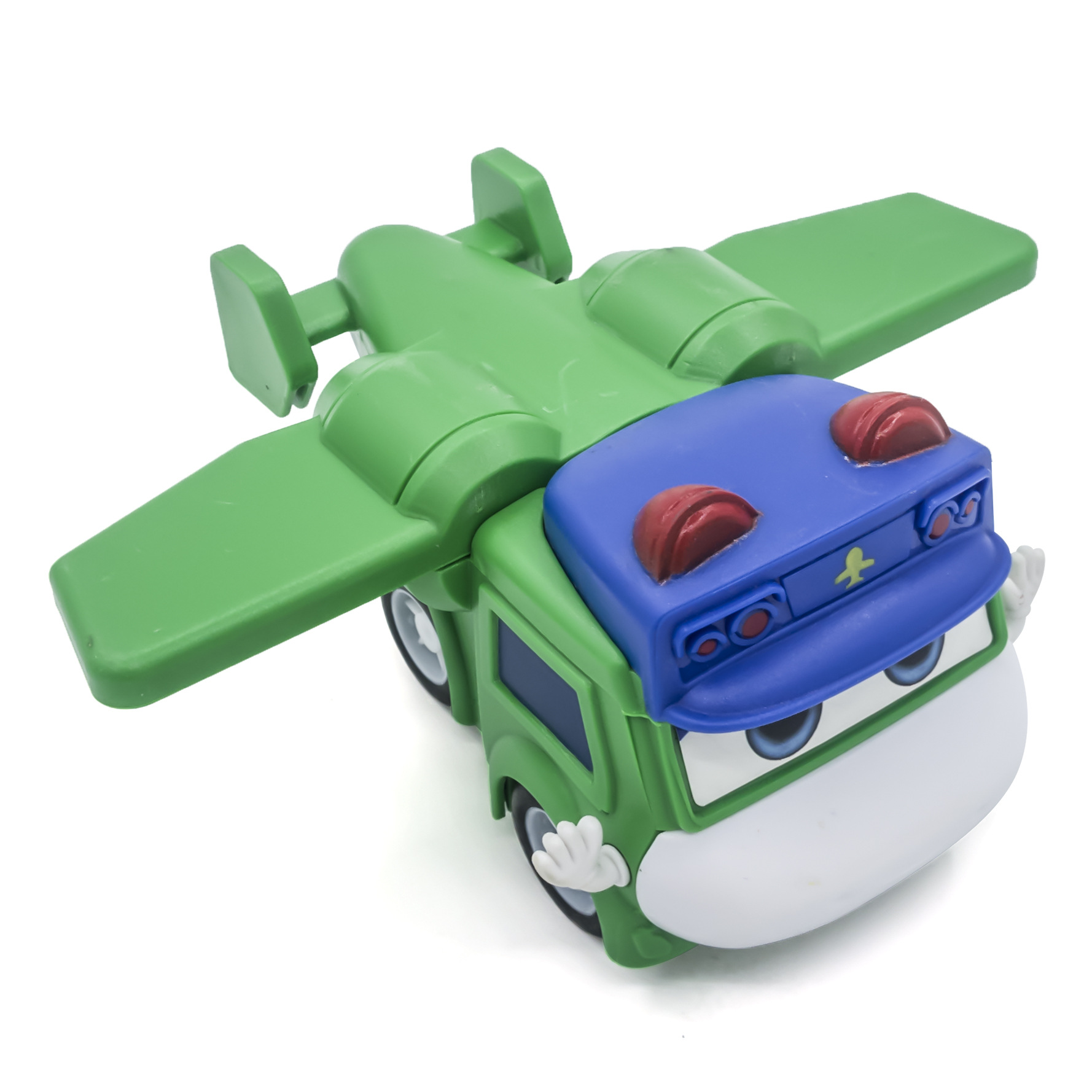 咏声正版百变校巴欢乐大使歌德六款盒装回力车儿童玩具变形汽车人