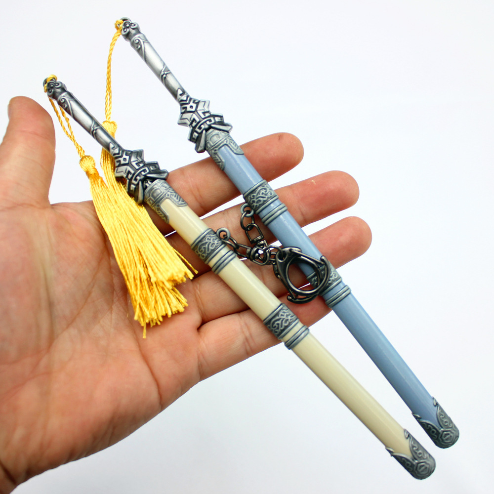 仙剑奇缘 纯阳画影剑合金模型武器摆件22cm带鞘