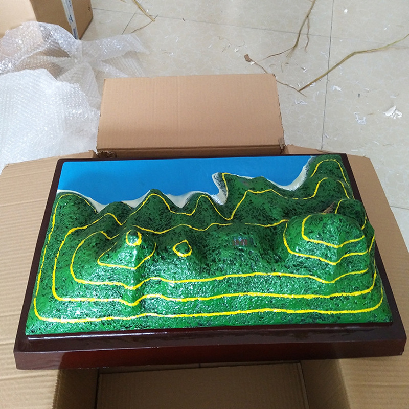 等高线地貌模型 地理教室 18种地貌 教学仪器 演示 地理园