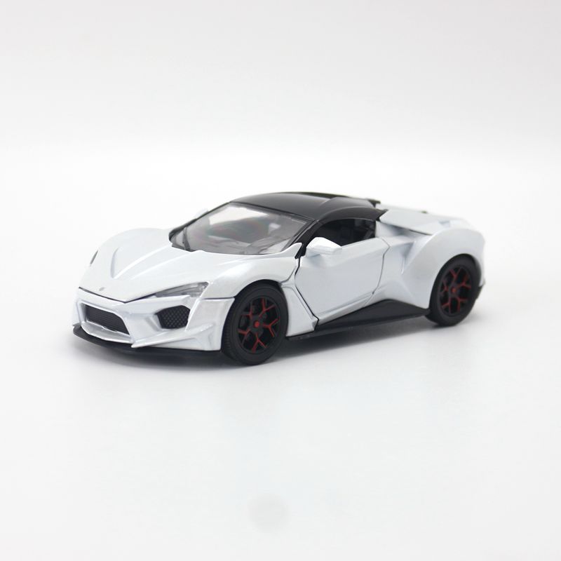 铭晟1:32合金芬尼尔莱肯跑车模型速度与激情仿真玩具汽车模型盒装