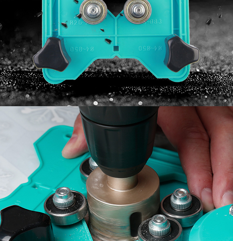 玻璃定位器打孔 瓷砖玻璃大理石打孔固定器钻孔定位器 瓷砖倒角器