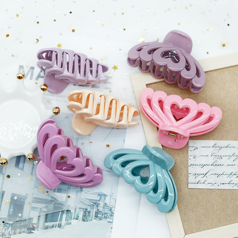 New Grip Hair Clip for Bath Love Candy Hair Claw Hot Sale Hairpin Headdress