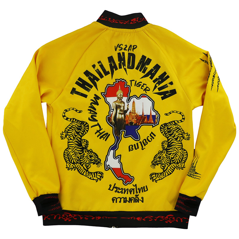 vszap格斗mma泰拳击外套运动茄克长袖男搏击夹克ufc健身播求速干