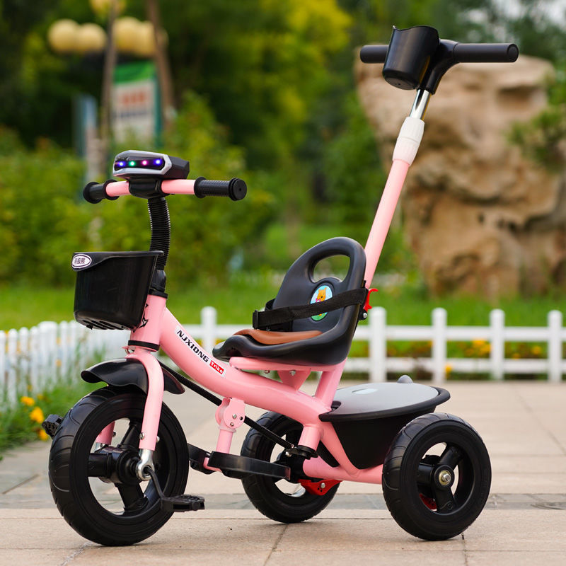 正品儿童三轮车脚踏车自行车1-5岁小孩宝宝手推车3男孩女孩玩具车