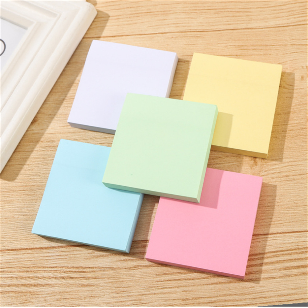 便利贴定制粘性强计划备忘方形简约办公记事便签本n次贴76*76组合