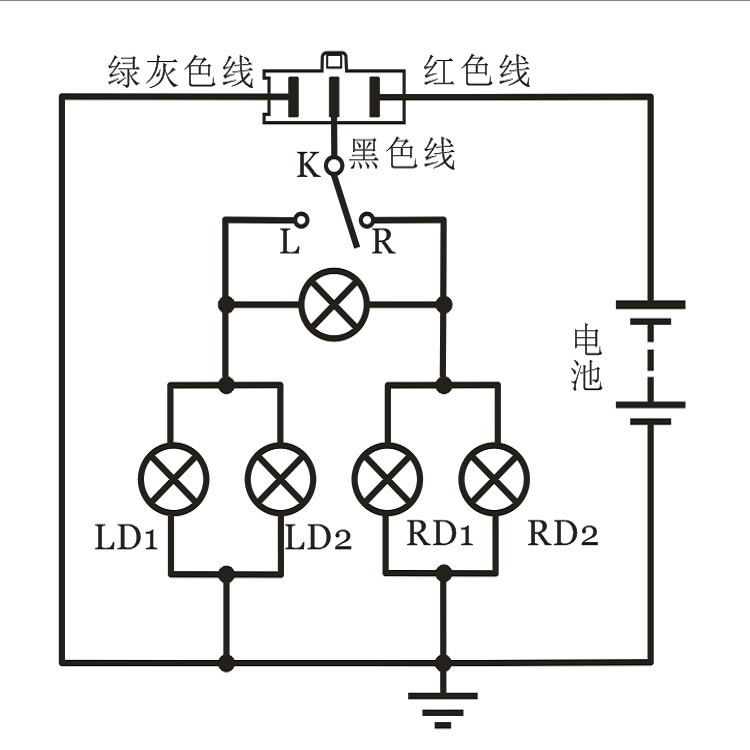 led灯接继电器方法图片