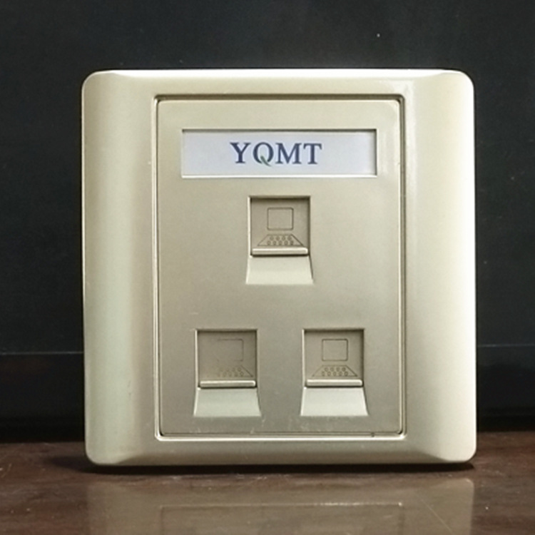 86网络rj45信息语音电话rjii面板一口二口三口四口网络插座