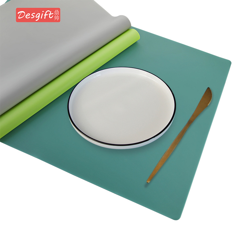 莫兰迪色北欧风加厚防烫西餐垫60*40料理台隔热防滑垫学生餐桌垫