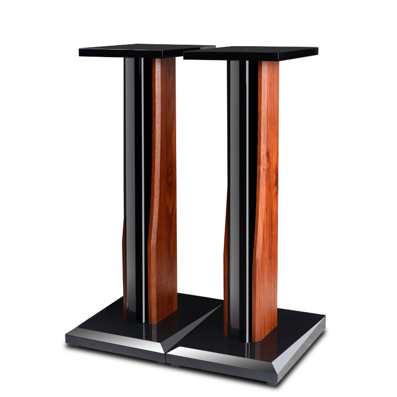 dmseinc s006实心木质音响支架环绕书架音箱脚架烤漆架子工厂批发