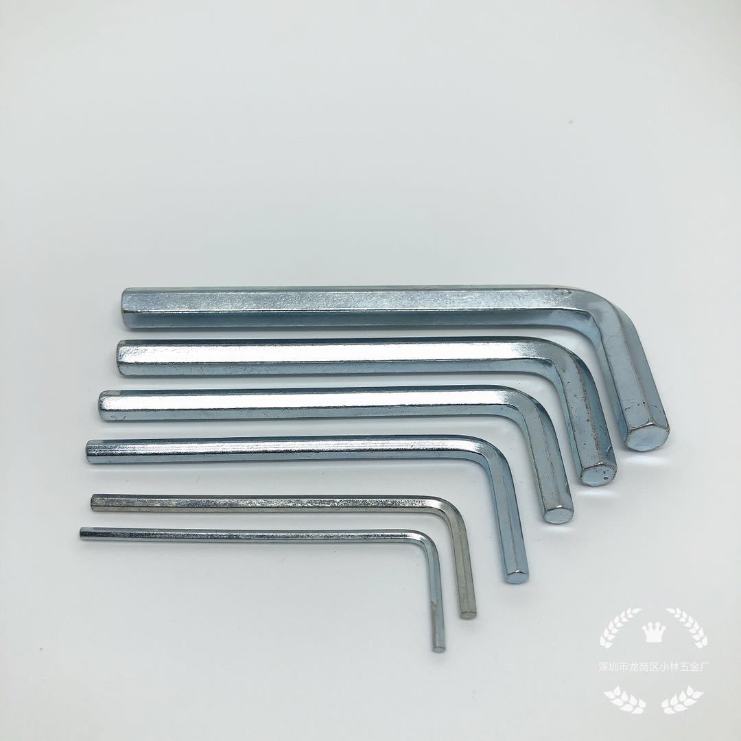 m8内六角扳手兰白锌六角匙六角匙扳手内六角螺丝扳手六角扳手批发