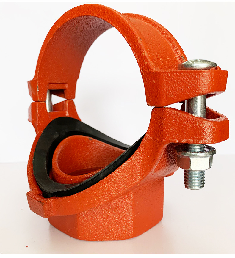 丝接机械三通消防沟槽管件沟槽机三螺纹式机械三通开孔三通小口径