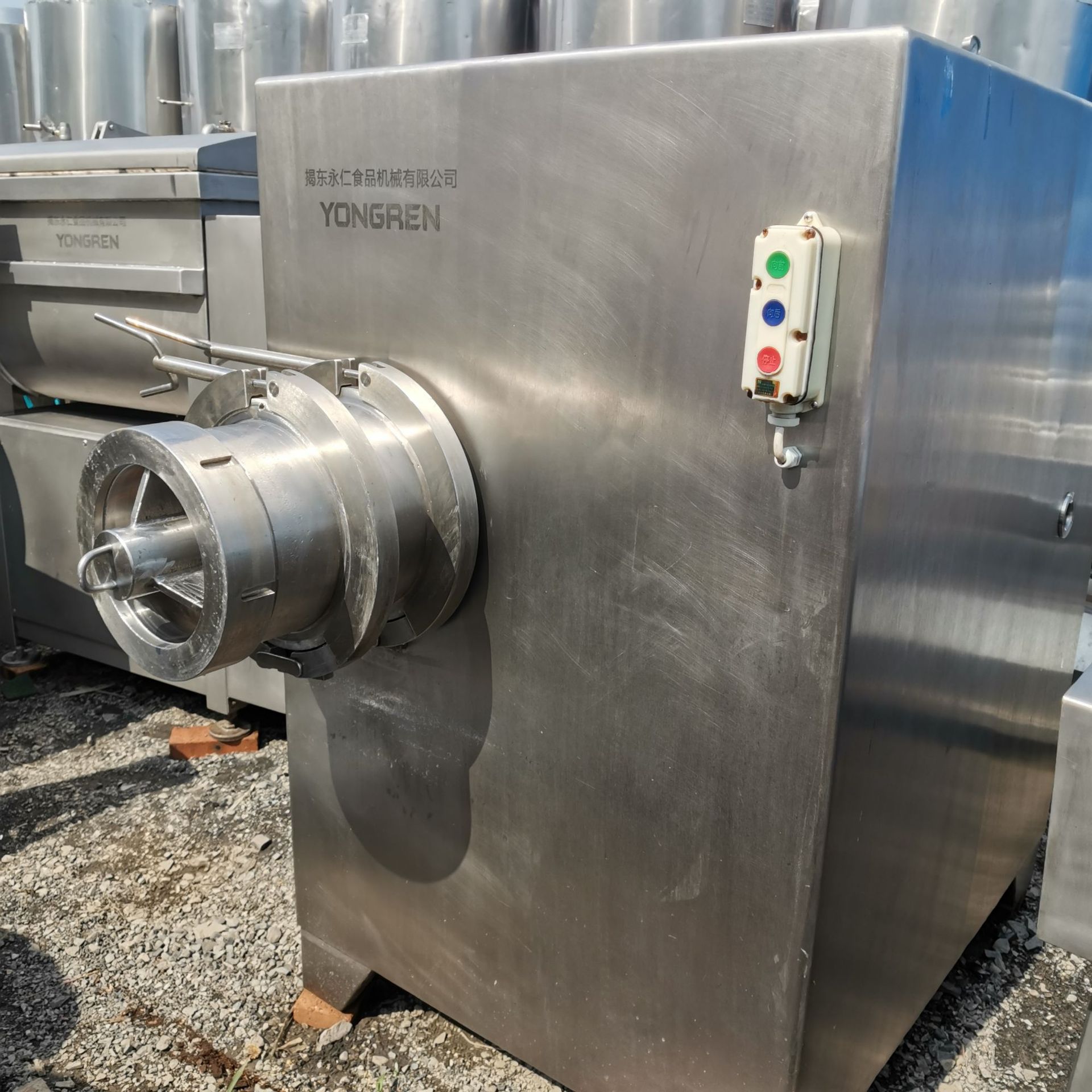 二手绞肉机吉祥jr250绞肉机大型绞肉机双刀三网绞肉机滚揉机