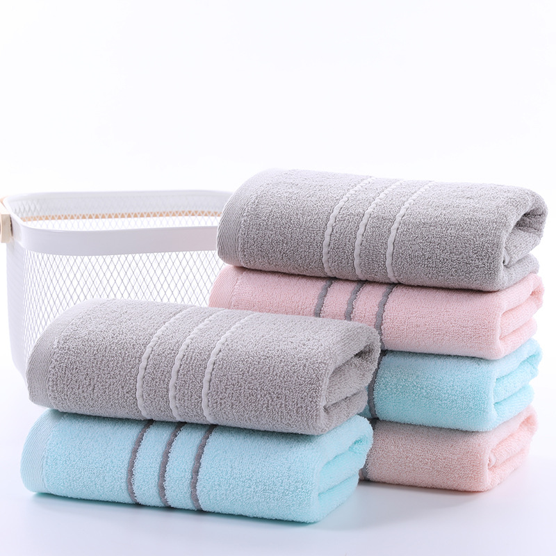 厂家直销40*90加长加宽洗澡毛巾大三条 棉加长柔软澡巾毛巾批发