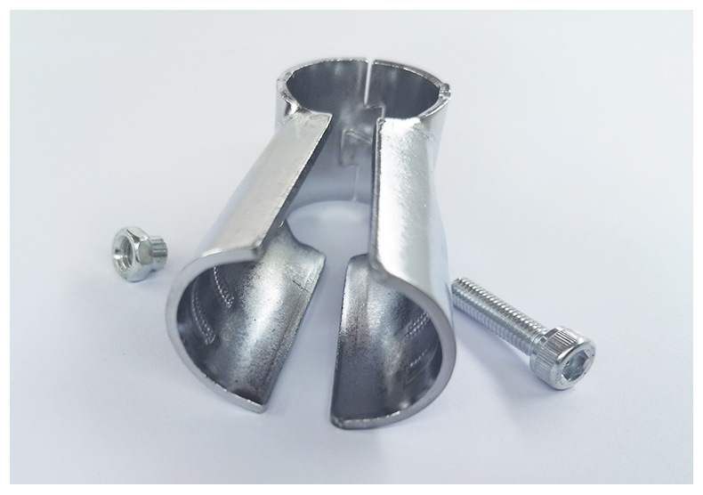 厂家批发精益管接头直径28mm线棒管镀铬接头钢塑管连接配件