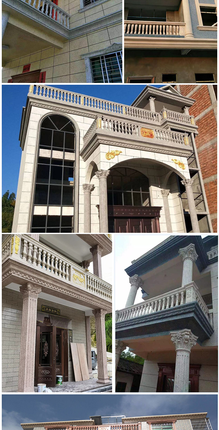 屋檐线条模具欧式光板沿口花边腰线房出檐滴水罗马柱子别墅建筑用