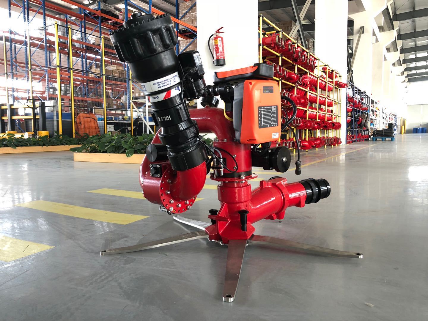 移动式电控消防炮pskdy80zbsx无线遥控自摆消防水炮