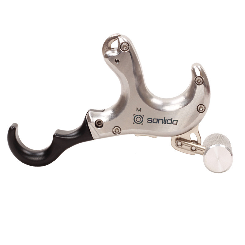 三利达x10撒放器 多指互换钩式金属握撒 弓箭射箭配件现货批发