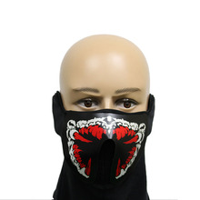 ELMASK发光面具LED口罩声控发光口罩 EL冷光面具 声控发光面罩