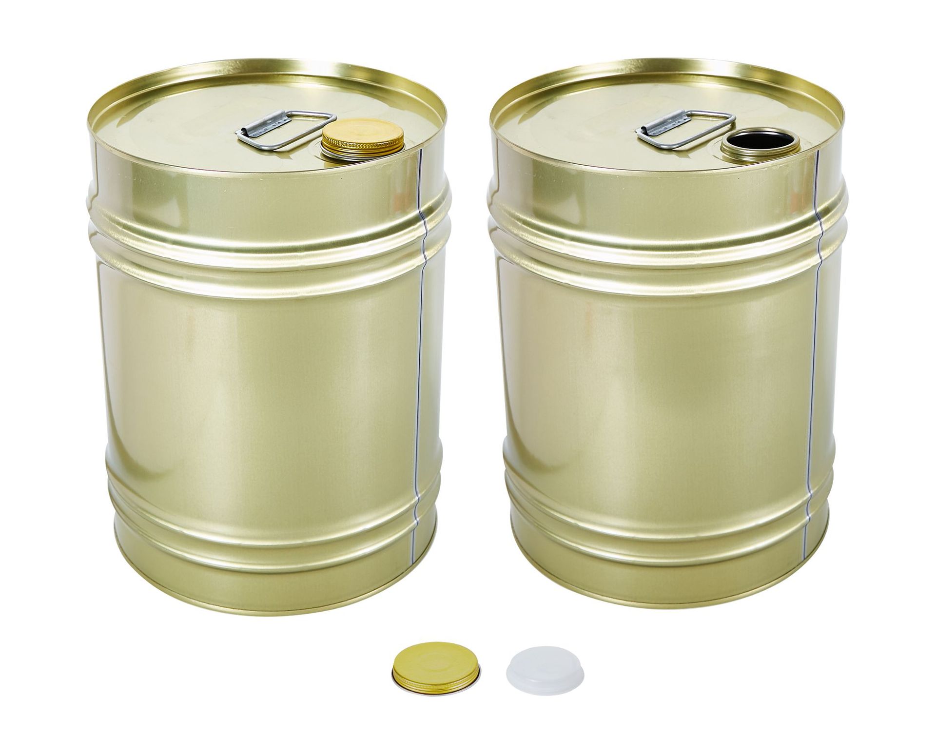 19升涂白缩颈桶马口铁桶油漆桶螺纹口密封化工桶固化剂桶现货批发