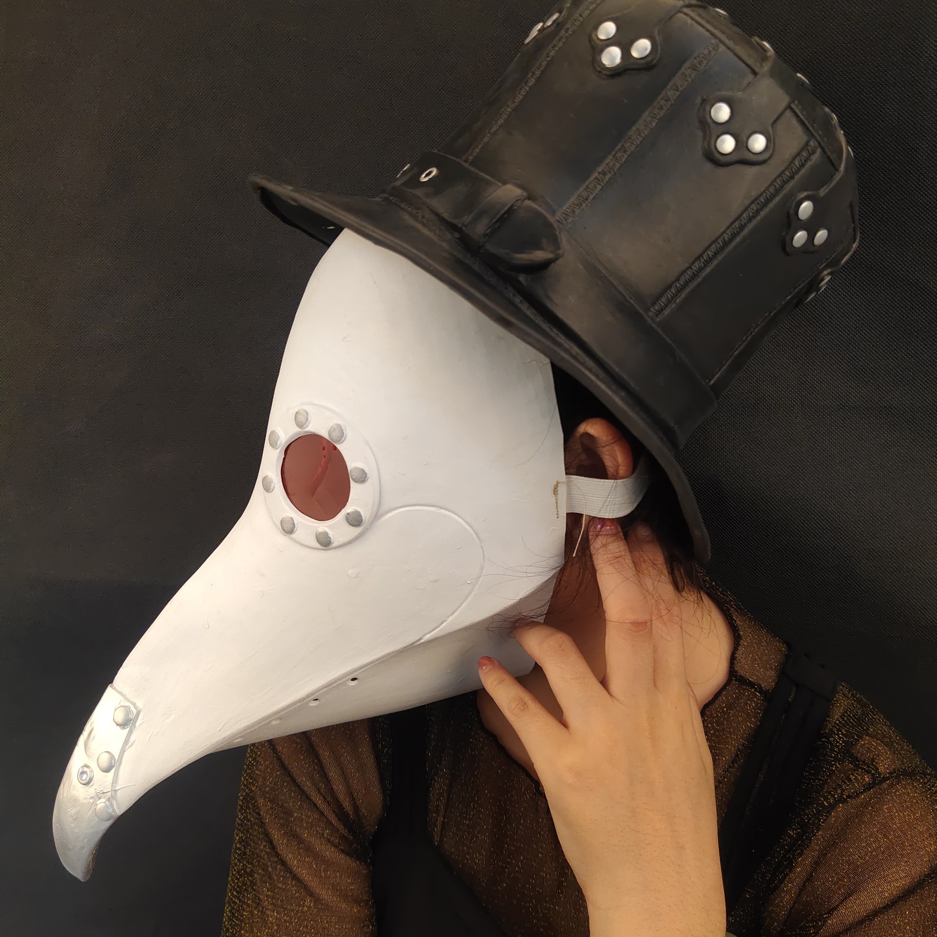 跨境新品鸟嘴医生面具瘟疫医生面具乌鸦大量现货plaguedoctor