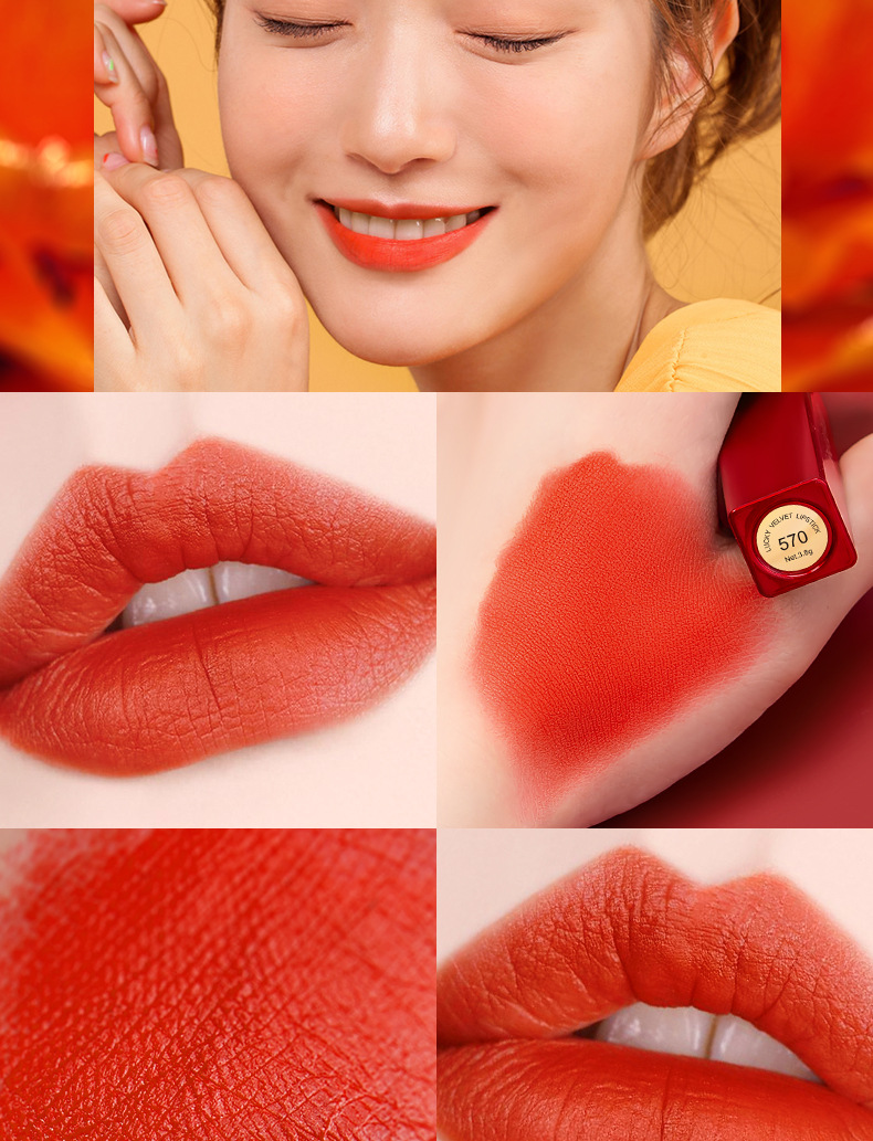 sheloves雾面哑光磁吸口红 网红防水易上色丝绒雾面女学生款口红