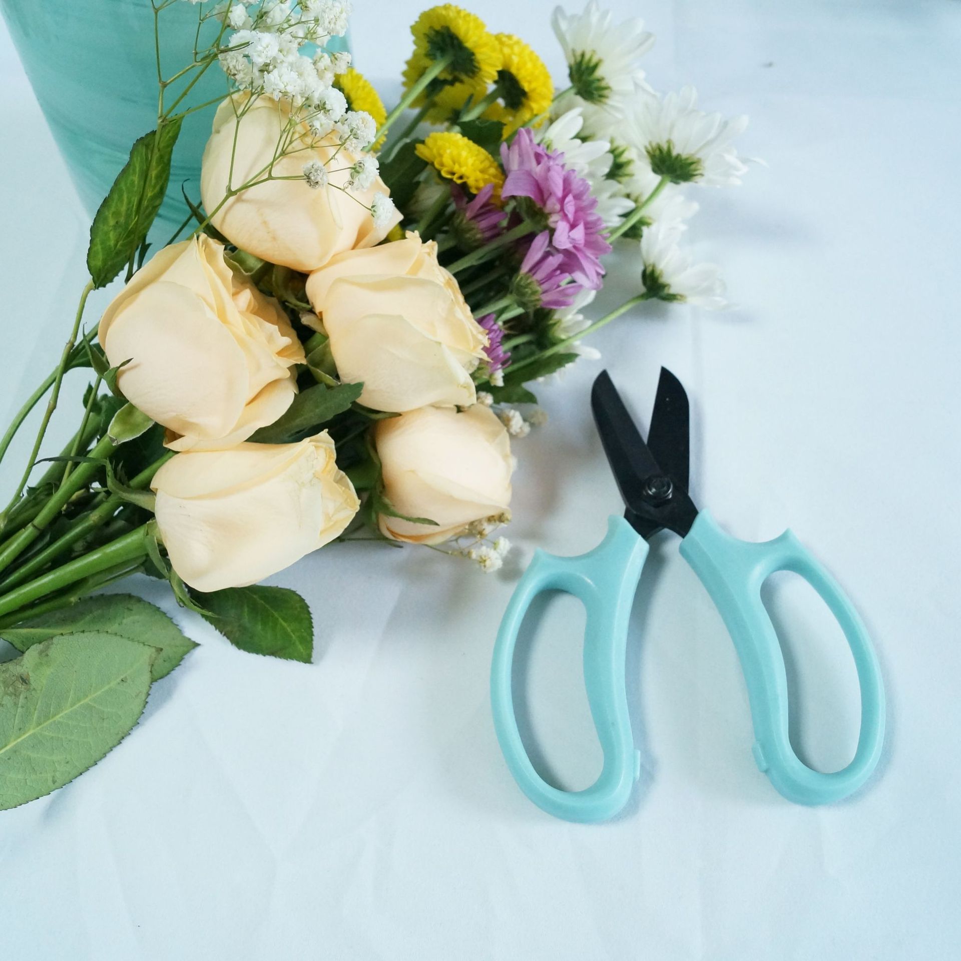 厂家直供花艺剪刀园艺剪刀修枝剪刀插花剪刀