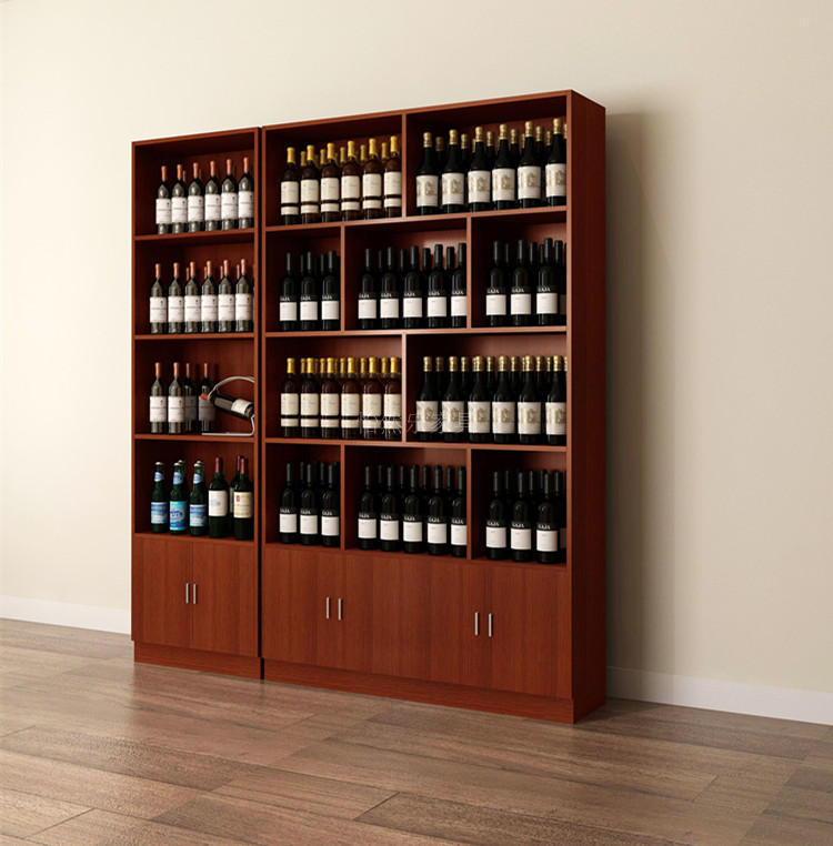 烟酒柜定做 名烟名酒展示柜定制 红酒展架 酒水货柜 超市货架制作