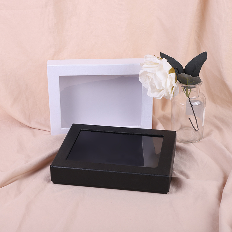 厂家定制开窗礼盒 化妆品盒 开天窗纸盒天地盖包装盒通用开窗盒