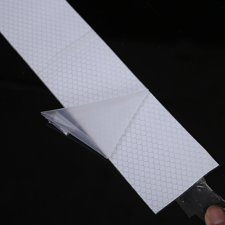 外贸专供货车船设备警示反光膜pet海事白色反光贴反光条胶带印字