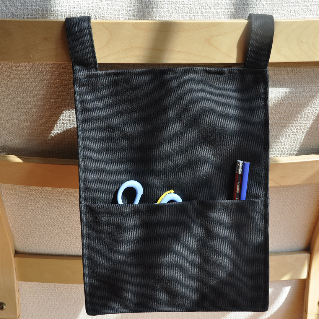 学生宿舍床铺栏杆收纳袋手机整理袋挂袋帆布布艺防尘袋