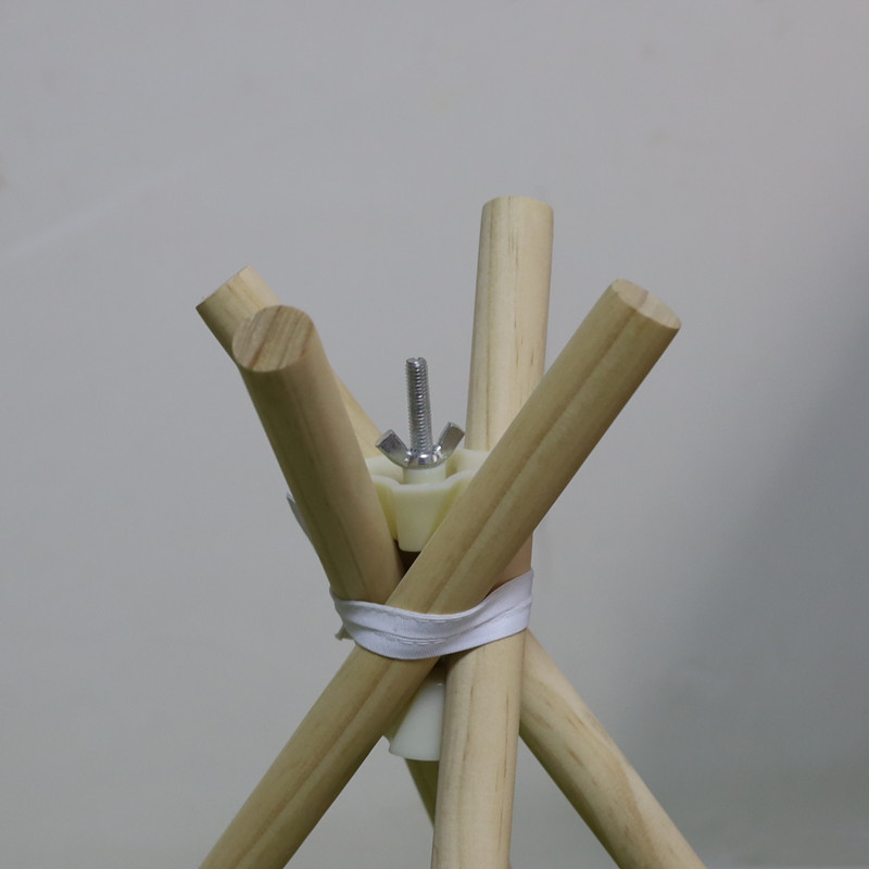 儿童帐篷支架松木圆棍印第安帐篷支架小圆木棒木柄宠物帐篷加固器