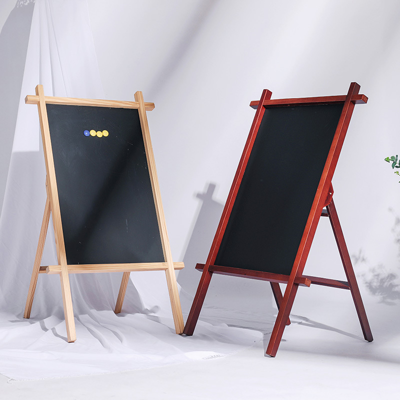 展架海报架广告架子井字展板立式落地木质折叠设计制作实木展示牌