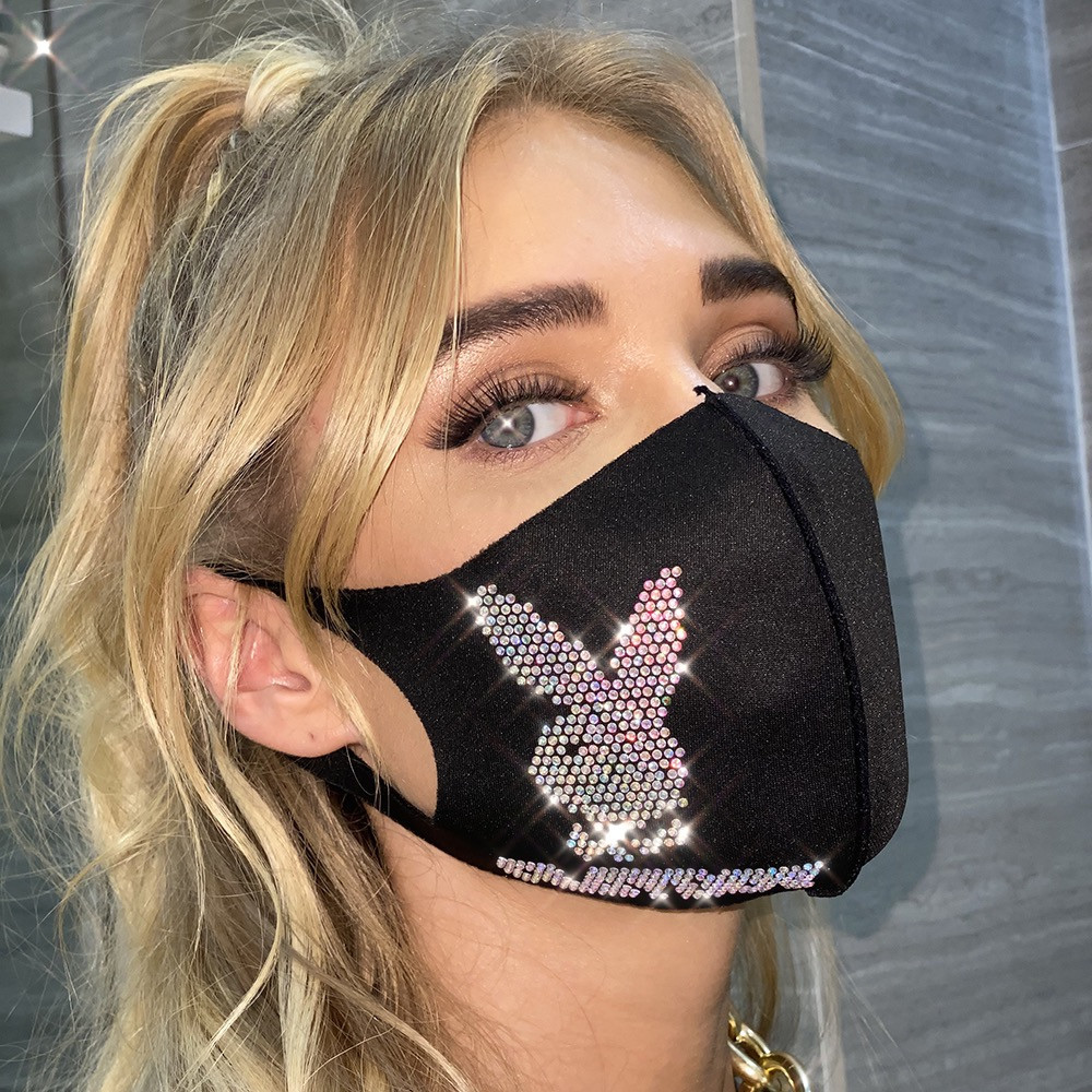 水钻口罩跨境欧美2020速卖通亚马逊女装爆款闪钻饰品z1239现货
